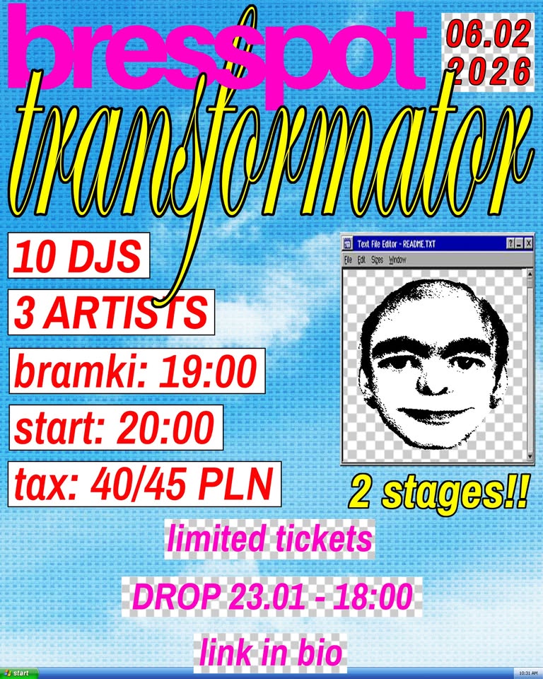 BRESSPOT X TRANSFORMATOR: 10 DJ’S + 3 KONCERTY Cover Photo
