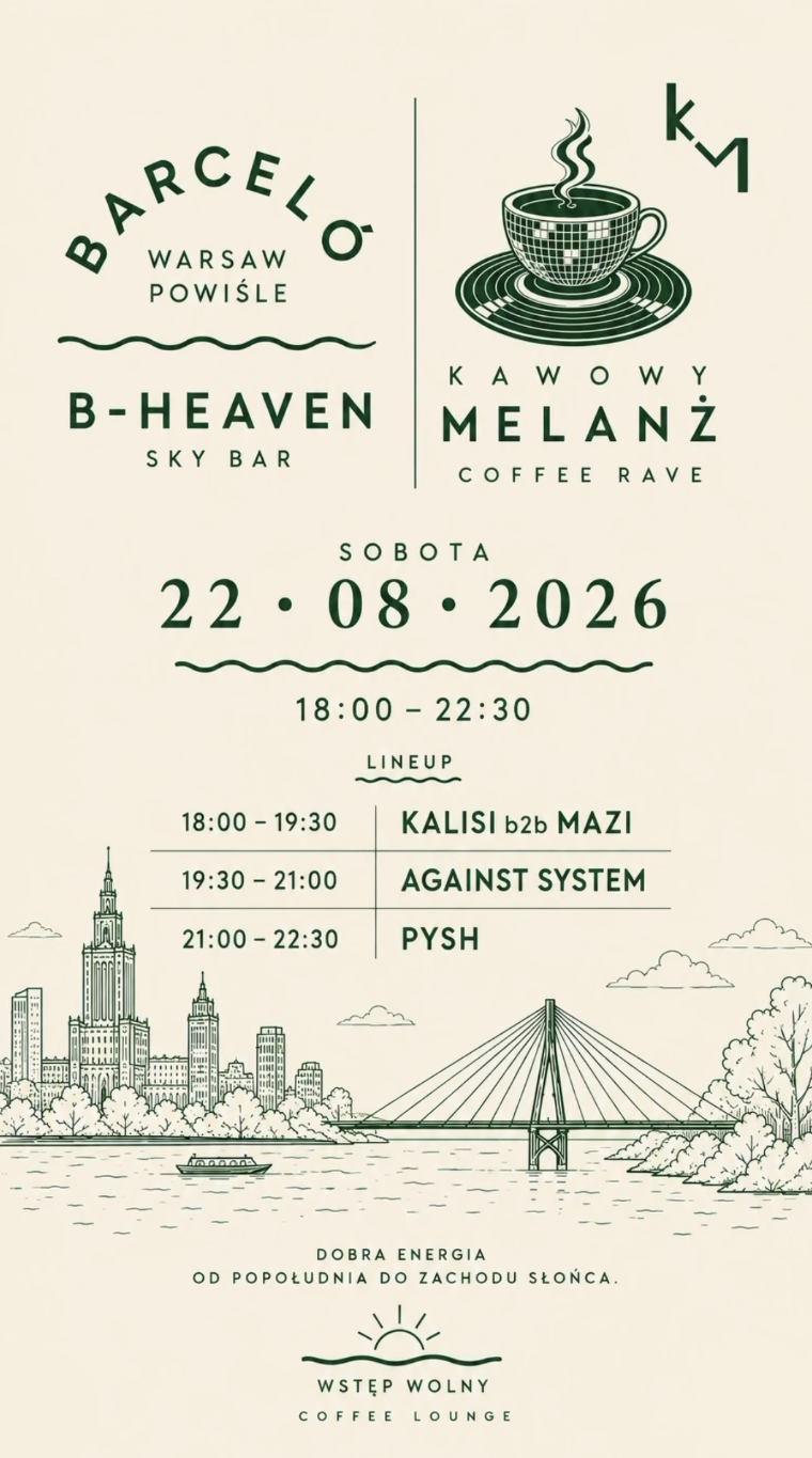 Kawowy Melanż x Barceló Warsaw Powiśle