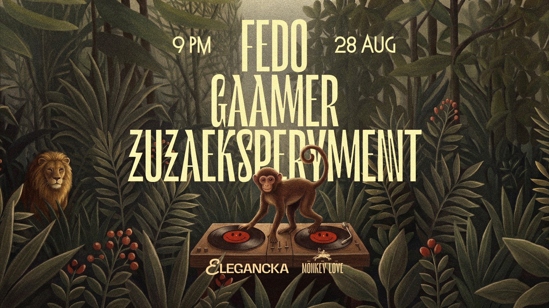 ELEGANCKA x MONKEY LOVE: Fedo, Gaamer, zuzaekspery