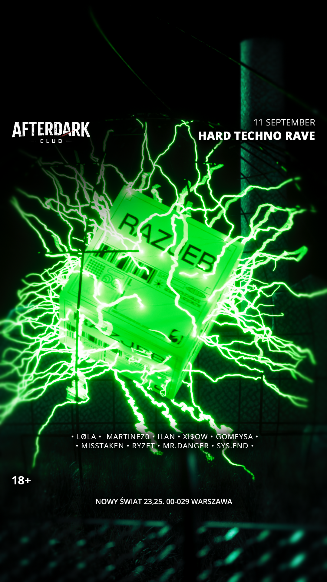 HARD TECHNO RAVE WARSAW, RAZJEB