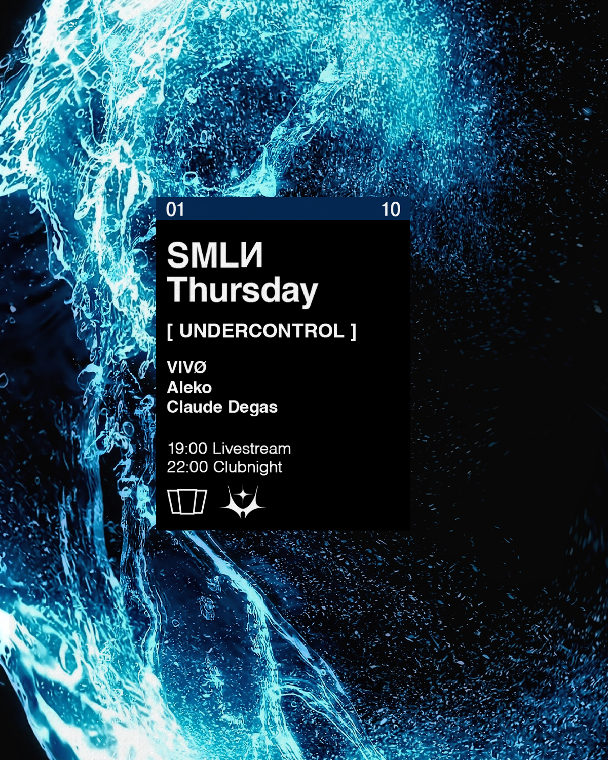 SMLИ Thursday x UNDERCONTROL: VIVØ, Aleko, Claude 