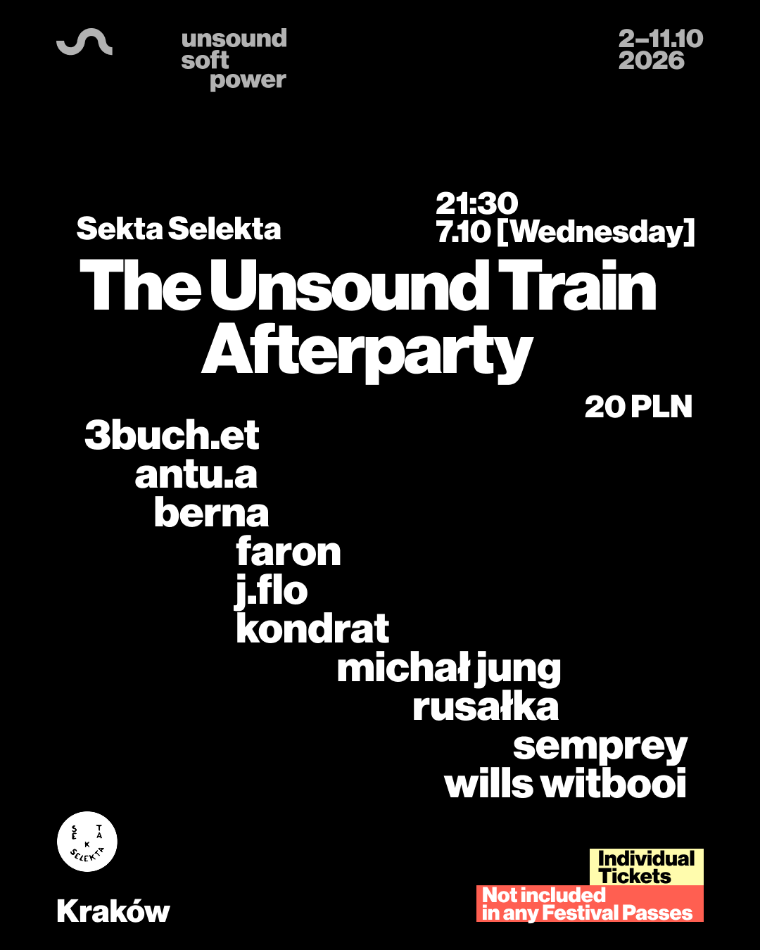 The Unsound Train Afterparty at Sekta Selekta